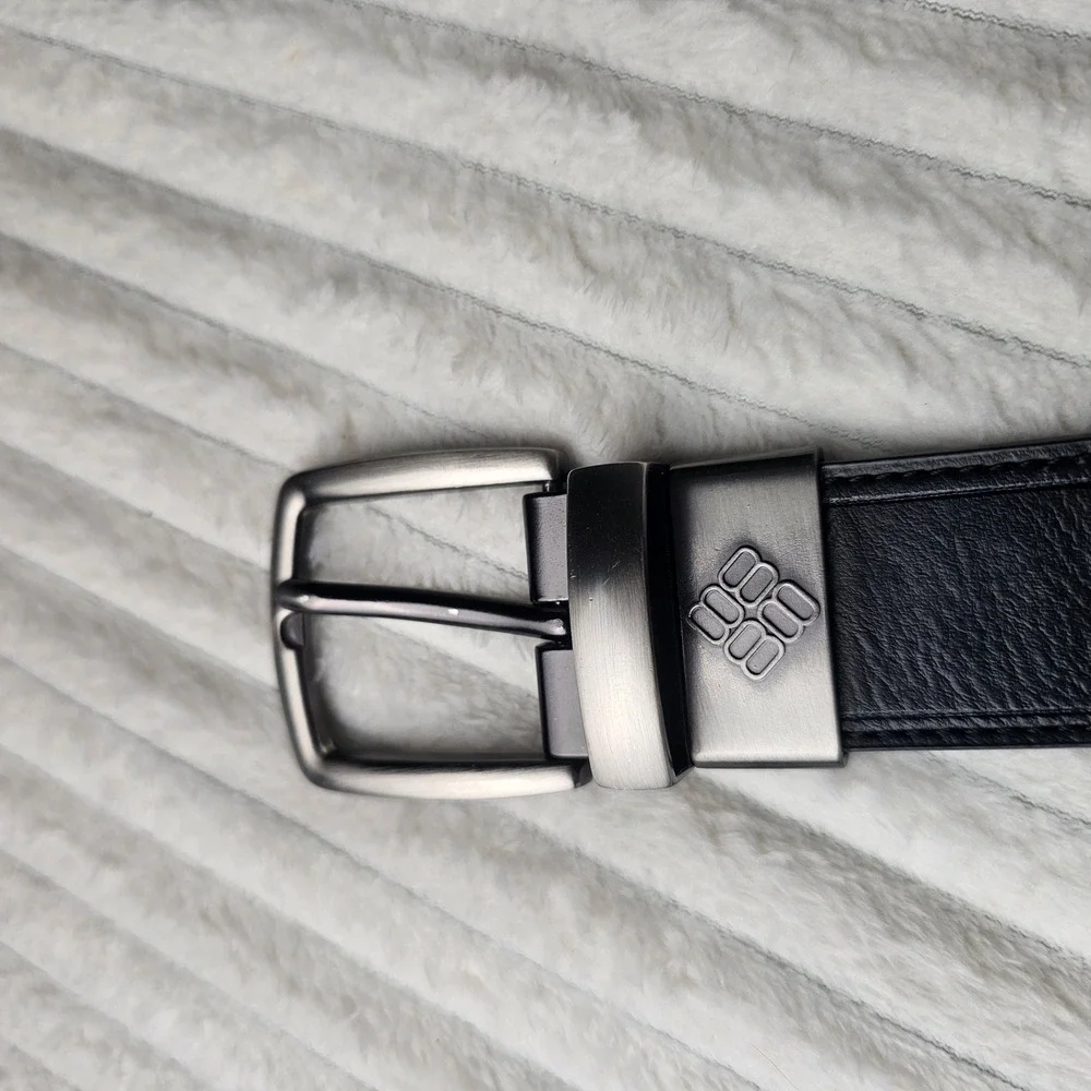 Columbia Leather Reversible Belt Men L 38-40 Black Brown Top Gorpcore Outdoor